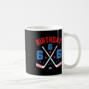 Mug Hockey sur glace Six Anniversaire Garçon 6ème Fête