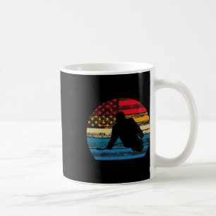 Mug Hockey sur luge rétro Drapeau États-Unis