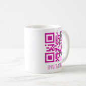 Mug HOCO Invitation, QR Code message codé.b (Devant droit)