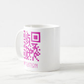 Mug HOCO Invitation, QR Code message codé.b (Devant gauche)