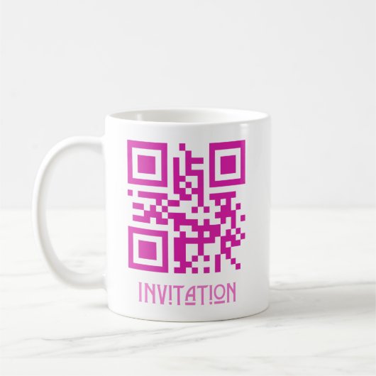 Mug HOCO Invitation, QR Code message codé.b (Gauche)