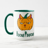 Mug Hocus pawcus Halloween citrouille ginger cat magie (Gauche)
