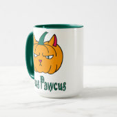 Mug Hocus pawcus Halloween citrouille ginger cat magie (Devant gauche)
