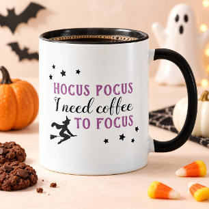 Mug Hocus Pocus Café Pour Se Concentrer Violet Hallowe