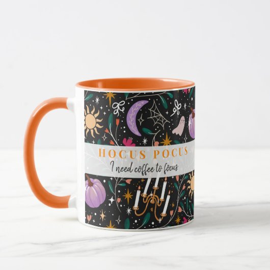Mug Hocus Pocus Halloween Café Drôle Mignon Épouvantab (Gauche)