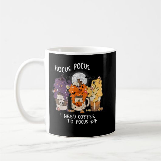 Mug Hocus Pocus I Need Coffee to Focus Halloween Teach (Gauche)
