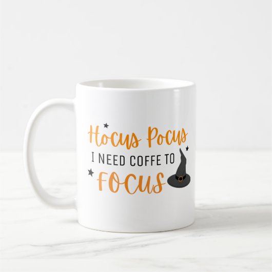 Mug Hocus Pocus J'Ai Besoin De Café Pour Concentrer Ha (Gauche)