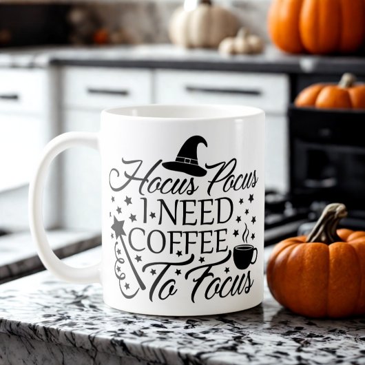 Mug Hocus Pocus J'Ai Besoin De Café Pour Concentrer La