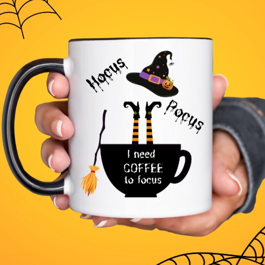 Mug Hocus Pocus J'ai besoin de café pour concentrer la