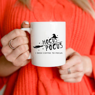 Mug Hocus Pocus J'ai Besoin de Café pour Me Concentrer