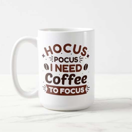 Mug Hocus Pocus J'Ai Besoin De Café Pour Me Concentrer (Gauche)