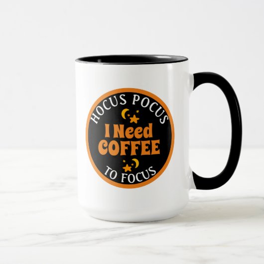 Mug Hocus Pocus J'ai besoin de mon café pour me concen (Droite)