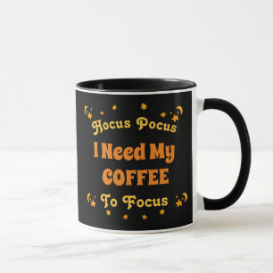 Mug Hocus Pocus J'ai besoin de mon café pour me concen