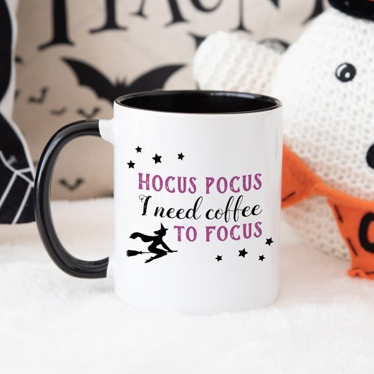 Mug Hocus Pocus Moderne violet et noir Halloween