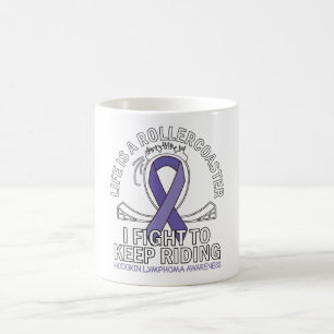 Mug Hodgkin Lymphoma cancer sensibilisation ruban viol