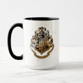 Mug HOGWARTS™ Crest doré scintillant (Gauche)