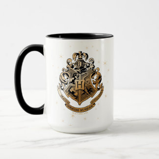 Mug HOGWARTS™ Crest doré scintillant