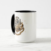 Mug HOGWARTS™ Crest doré scintillant (Devant gauche)