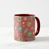 Mug HOGWARTS™ Maisons Motif de biscuits de vacances (Devant droit)