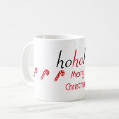 Mug HoHoHo Green Joyeux Sticker de Noël (Devant gauche)