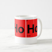 Mug HoHoHo Noël Périodique Table des éléments (Devant droit)