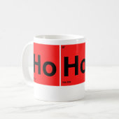 Mug HoHoHo Noël Périodique Table des éléments (Devant gauche)