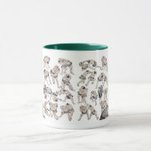 Mug Hokusai , Image of Sumo wrestlers (Centre)
