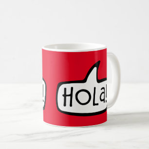 Mug Hola ! Bonjour en espagnol, catalan, Espagne