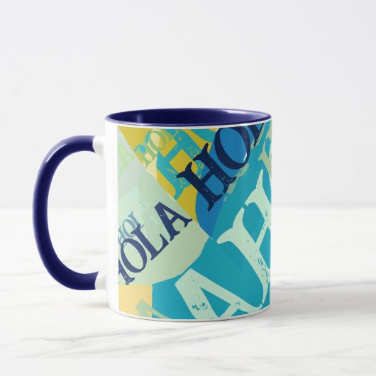 Mug Hola colorée Abstraite (Gauche)