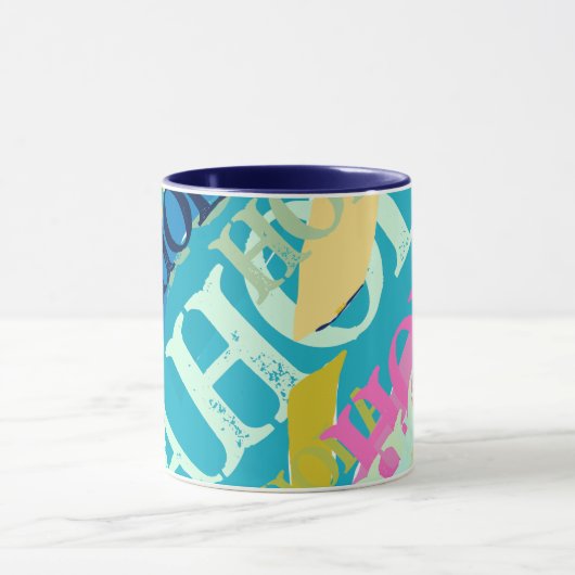 Mug Hola colorée Abstraite (Centre)