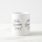Mug Hola Hermoso Día – Caligrafía Orgánica & Botánica (Centre)