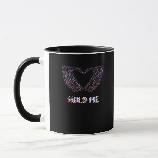 Mug Hold Me Classic - Skeleton Hand Heart (Gauche)