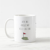Mug Hole In One Golf Gift for Him Minimal Keepsake (Gauche)