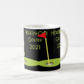 Mug Hole One Golfer 2021 Golf Hole One Golfing  (Devant droit)