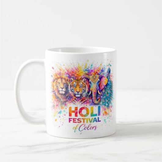 Mug Holi Festival of Colors Wild (Gauche)