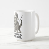 Mug Holiday Cat “We’re Moving" (Devant droit)