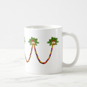 Mug Holiday Holly et cloches avec papier Garland