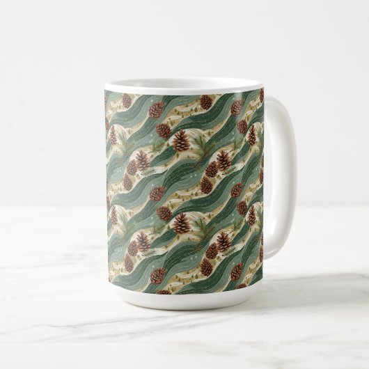Mug Holiday Pinecone (Devant droit)