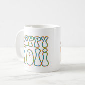 Mug holiES - HAPPY HOLI contour simple couleur 1 (Devant gauche)