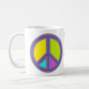 Mug holiES - panneau coloré PEACE + vos idées