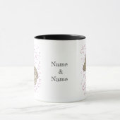 Mug Holland lop bunnies with hearts (Centre)
