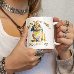 Mug Holland Lop Bunny Propriétaire de café amoureux ca