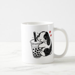 Mug Holland Lop Rabbit Aime Boba Tea Bunny Et Bubble