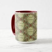 Mug Holly Berry Decorative Season's Greetings (Devant gauche)
