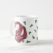 Mug Holly Berry Unicorn (Devant gauche)