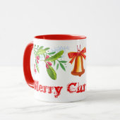 Mug Holly Branches et Joyeux Noël (Devant gauche)
