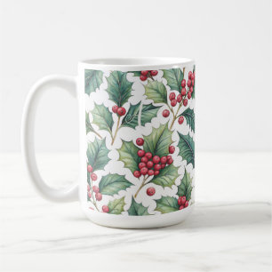Mug Holly de Noël personnalisé