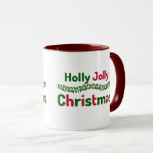 Mug Holly Jolly Christmas (Devant droit)