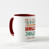 Mug Holly Jolly Professeur Retro Noël (Devant gauche)