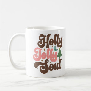 Mug Holly Jolly Soul Retro Vacances de Noël Super